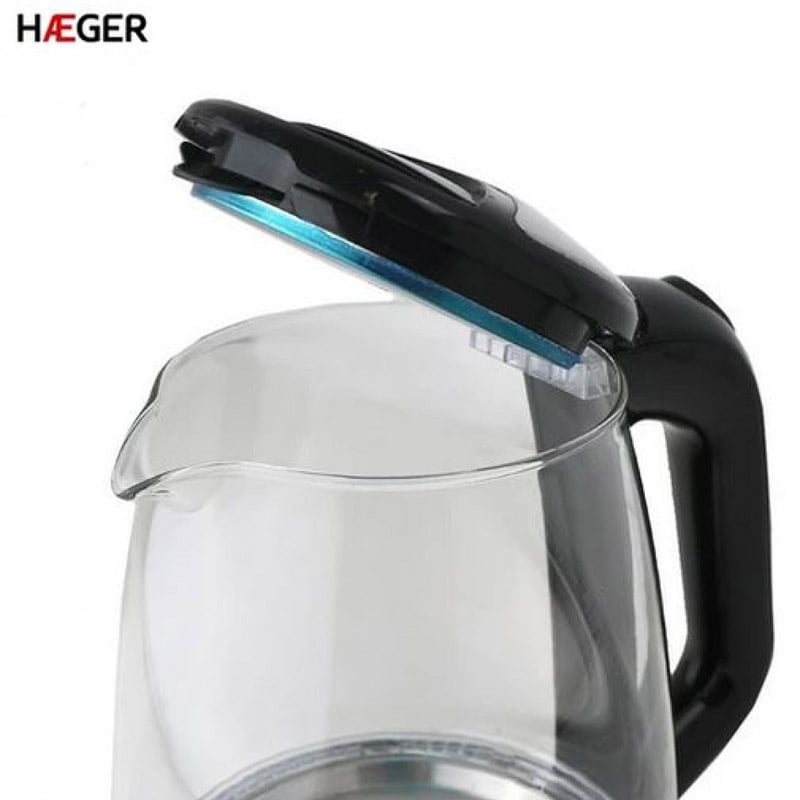 Ηλεκτρικός Διάφανος Βραστήρας με LED - Haeger HG-7842 Electric Kettle 2.2lt